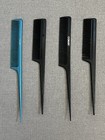 Vintage Conair Combs Retro Rat Tail Teasing Hair Comb Lot Of 4 Blue Black Vguc