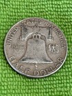 1961 - D Franklin Half Dollar 90  Silver Vf Very Fine Actual Coin
