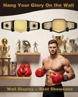 Hhhymlqz 4pcs Wrestling Championship Belt Wall Mount Hanger Black