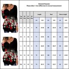 Women s V Neck Floral Long Sleeve Tunic Tops Ladies Casual Loose Blouse T-shirts