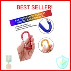 10 Pack 3   Aluminum Spring Snap Hook Carabiner D Ring Carabiner Clip Camping Ac