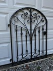French Country Iron Scroll Garden Gate