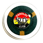 Casino Chip Harold s Club  20 Reno-tropicana Legends Hall Of Fame Museum