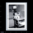 Old Vintage Photo Solo Child Sitting On Couch Sofa 1958 Found Photograph Pic