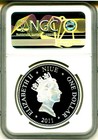 2011 Niue  1 Star Wars Luke Skywalker Silvered  silver Plated  Ngc Pf69 Uc