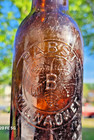Vintange Antique Pabst Milwaukee Amber Beer Bottle Early 1900 s