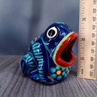 Hand Made Pottery Toad Frog Hand Painted - See Condition