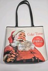 Coca Cola Santa  coke Time  Purse With Rhinestones  11  Tall By 10  Wide Handbag