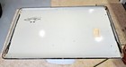Vintage 1938 Porcelain Enamel Table Top 25x40  White Black Richmond Cabinet Co