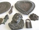 Antique Lot Of Bronze Brass Items  