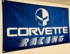 Blue Corvette Racing Flag banner   Brand New  3  X 5  Indoor Outdoor Banner