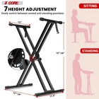 5core Keyboard Stand Double Xstyle Adjustable Piano Riser   Keyboard Piano Bench