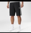 Mens Adidas French Terry 3 Stripe Shorts_black white Iu2337 size L