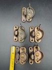 11 Vintage Salvaged Mixed Misc Metal Window Sash Lock Latch Sets W  Extras 
