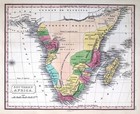 1828 Jh Young Map South Africa Cape Colony Town Mozambique Congo Angola Zanzibar