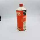 Vintage Butcher s Flo-paste Liquid Wax Quart Graphics Full Metal Can