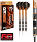 Stylish Amberjack Dart Set  24g Steel Tip Tungsten Darts With Flights   Shafts