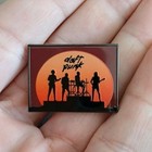 Daft Punk  band Sunset  Heavy Metal Band Enamel Lapel Pin Punk Music Brooch Pin
