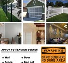 Warning Do Not Dumb Here No Dumb Area Tin Metal Signs Home D  cor 8x12