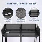 Luckup Dj Facade Booth With White   Black Scrim  Foldable Dj Table Station