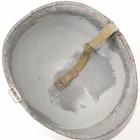 Late Wwii Us Schlueter M1 Helmet Rear Seam Usn Navy Gray Paint Od7 Strap