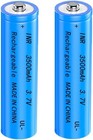 2 Pack 3 7 Volt 18650 Rechargeable Battery High Capacity 3500mah