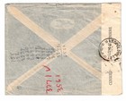 1940 Belgian Congo Censored Airmail Cover To Indianapolis Via Lisbon