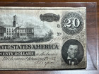 1864 The Confederate States Of America Richmond Va  20 Note   Civil War Currency