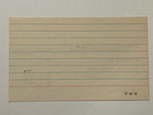 Byron  whizzer  White Steelers   Lions Football Signed 3x5 Index Card From 1965