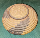 Old Large African Sierra Leon Coiled Basket With Lid From Missionaries