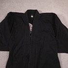 Xma Martial Arts Gi Jacket Youth 2  large  Black Cotton Karate Uniform Top Logo
