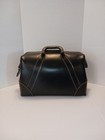Vintage Black Leather Doctors Medical Satchel Travel Bag Retro Medicine 19 l