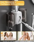 Waycom Toothpaste Dispenser   Toothbrush Holder Wall Mounted