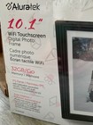 Aluratek Black 10 1  Lcd Digital Photo Picture Frame Wi-fi Touchscreen 32gb New