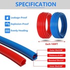 3 4 Pex Pipe 2x100ft Blue Red Plumbing Kit For Portable Water
