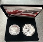 2019 Pride Of Two Nations Limited Ed Silver Set Us   Canada Mint  Eagle   Maple