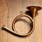 Vintage 6    Brass And Copper Hunting Horn Bugle Decorative