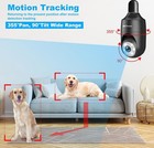 Alki Vision Black Wireless Light Bulb Outdoor Motion Detection Security Camera