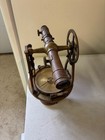 1800 s W    L e  Gurley Brass Surveyors Transit In Original Wood Box   Troy  Ny