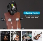 Clip-on Tuner For Guitar  Bass  Ukulele  Violin  Viola  Chromatic Tuning    