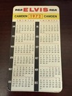 Vintage 1972 Elvis Presley Card Calendar  Rca Records  Rock And Roll Memorabilia