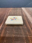 Vintage Cream Compact Mirror Cream W flowers No Powder 3   x3   