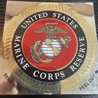 United States Marine Corps Reserve Round 4 Inch Foil Emblem Sticker Decal Usmc