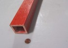 Gpo3 Electrical Red Fiberglass Square Tube 2 0 Square X 1 4  Wall  Wall X 48  L