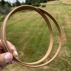 Antique Duchess Embroidery Hoop Felt Lined  6    Round Usa Made Wood Wooden