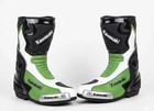 Kawasaki Motorcycle Leather Riding Boots - Motorbike Protected Gear