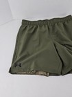 Boys Youth Under Armour Tech Woven 2 In 1 Shorts Army Green camo Sz Large