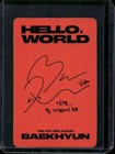 Exo Baekhyun - Hello World Album Official Photocard Kpop