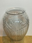 Vintage Clear Cut Thick Heavy Glass Urn Canister Umbrella Cane Stand Vase 16 