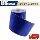 Car Safety Warning Reflective Tape Blue 10ft Auto Conspicuity Film Sticker